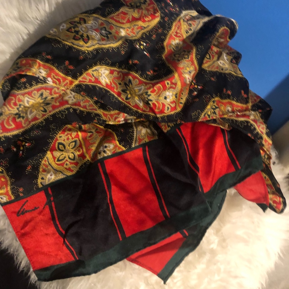 Ann Klein vintage silk scarf